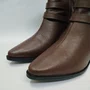 Bota Feminina Debora Cholet Fivelas Mogno