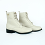 Bota Feminina Lizi e Lizi Couro Off White