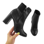 Bota Feminina Mississipi Salto Bloco Preto