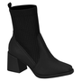 Bota Feminina Moleca knit Napa Preto