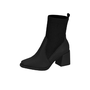 Bota Feminina Moleca knit Napa Preto