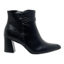 Bota Feminina Piccadilly Salto Bloco Medio Preto