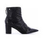 Bota Feminina Solis Brasil Drapeado Preto