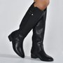 Bota Feminina Via Marte Cano Alto Preto