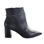 Bota Feminina Via Marte Salto Bloco Couro Preto