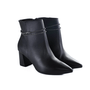 Bota Feminina Via Marte Salto Bloco Couro Preto