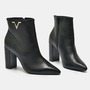 Bota Feminina Via Marte V Couro Atenas Preto Bota Feminina Via Marte V Couro Atenas Preto