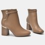 Bota Feminino Via Marte Couro Areia
