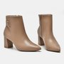 Bota Feminino Via Marte Couro Noz Moscada