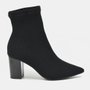 Bota Feminino Via Marte Knit Bico Fino Preto