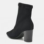 Bota Feminino Via Marte Knit Bico Fino Preto