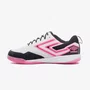 Chuteira Futsal Umbro Pro 5 Bump Branco Preto e Rosa 