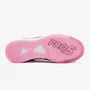 Chuteira Futsal Umbro Pro 5 Bump Branco Preto e Rosa 