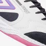 Chuteira Futsal Umbro Pro 5 Bump Branco Preto e Rosa 