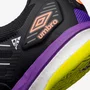 Chuteira Futsal Umbro Pro 5 Stable Preto, Roxo e Laranja