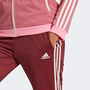 Conjunto Feminino Adidas Stripes Rosa e Bordô