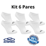 Kit Meia Olympikus Invisível C/ 6 Pares Branco