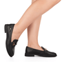 Mocassim Dakota Couro Preto