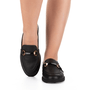 Mocassim Dakota Couro Preto
