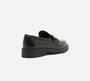 Mocassim Feminino Arezzo Couro Bridão Metálico Maxi Preto