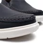 Mocassim Masculino Pegada Navale Azul e Conhaque