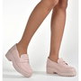 Mocassim Oxford Feminino Via Marte Tratorado Rose