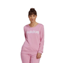 Moletom Feminino Adidas Logo Rosa