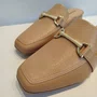 Mule Feminina Piccadilly Salto Nude Claro