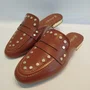 Mule Feminino Santinelli Tachas Caramelo