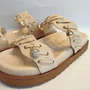 Sandália Papete Debora Cholet Conchas Panna