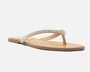 Rasteira Feminina Arezzo Nude Strass