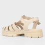 Sandalia Feminina Moleca Fisherman Creme