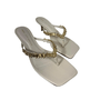 Sandália Feminina Arezzo Couro Off White