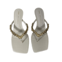 Sandália Feminina Arezzo Couro Off White