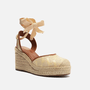 Sandália Feminina Arezzo Espadrille Bege Multicor