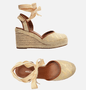 Sandália Feminina Arezzo Espadrille Bege Multicor