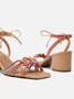 Sandália Feminina Arezzo Nude multicolorida