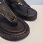 Sandália Feminina Arezzo Palha Preto