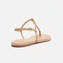 Sandália Feminina Arezzo Rasteira Nude