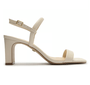 Sandalia Feminina Arezzo Salto Barra Off White