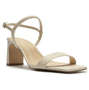 Sandalia Feminina Arezzo Salto Barra Off White