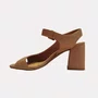 Sandália Feminina Bottero Couro Lateral Mocha