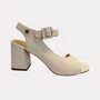 Sandália Feminina Bottero Couro Lateral Off White