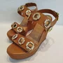 Sandália Feminina Debora Cholet Anabela Camel