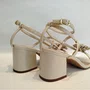 Sandália Feminina Debora Cholet Flor Areia