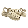 Sandalia Feminina Moleca Fisherman Creme