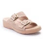 Sandália Feminina Soflit Knit Fivelas Duplas Sand