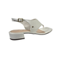 Sandália Feminina Solis Brasil Salto Baixo Off White