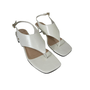 Sandália Feminina Solis Brasil Salto Baixo Off White