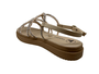 Sandalia Feminina Tanara Ouro Com Strass